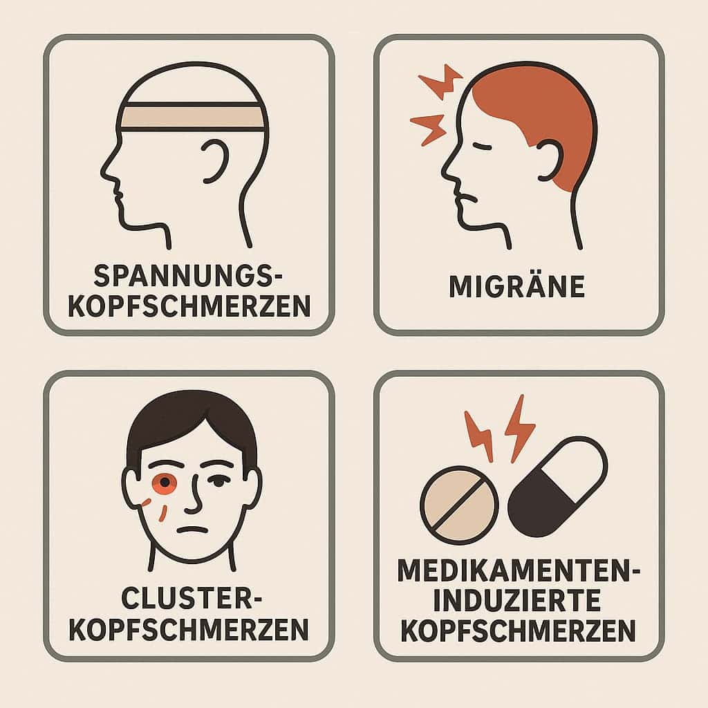 Arten von ständigen Kopfschmerzen Grafik