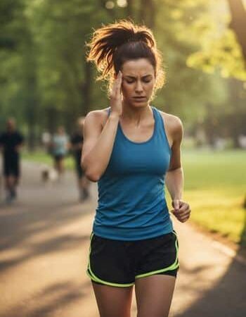 pulsierende Kopfschmerzen während des Joggens